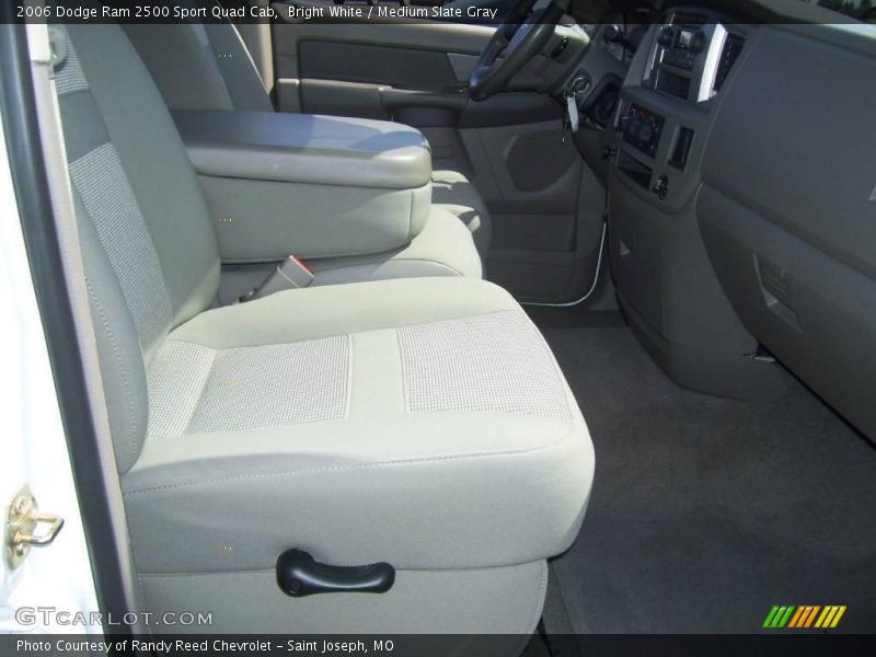 Bright White / Medium Slate Gray 2006 Dodge Ram 2500 Sport Quad Cab