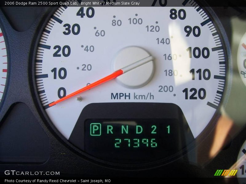 Bright White / Medium Slate Gray 2006 Dodge Ram 2500 Sport Quad Cab