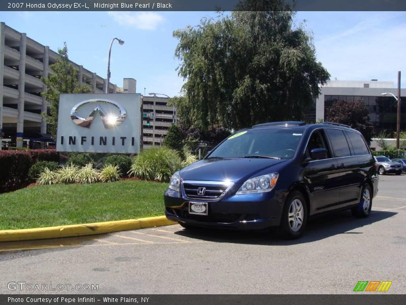 Midnight Blue Pearl / Black 2007 Honda Odyssey EX-L