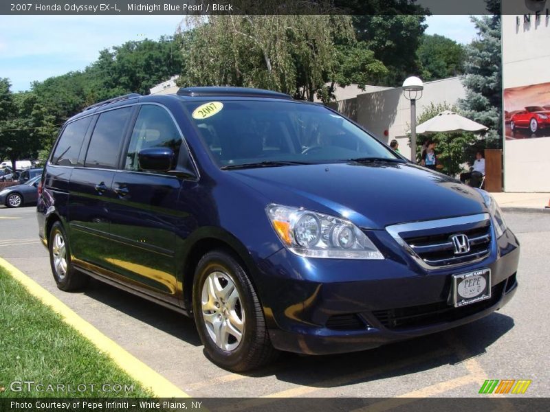 Midnight Blue Pearl / Black 2007 Honda Odyssey EX-L