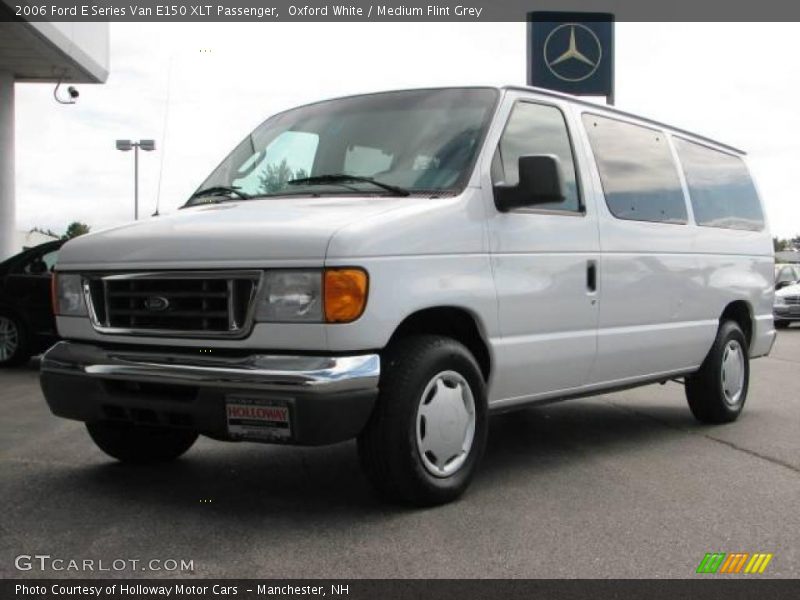 Oxford White / Medium Flint Grey 2006 Ford E Series Van E150 XLT Passenger
