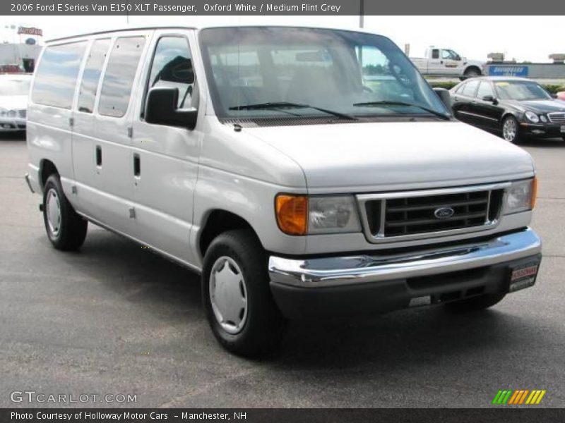 Oxford White / Medium Flint Grey 2006 Ford E Series Van E150 XLT Passenger