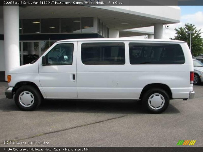 Oxford White / Medium Flint Grey 2006 Ford E Series Van E150 XLT Passenger