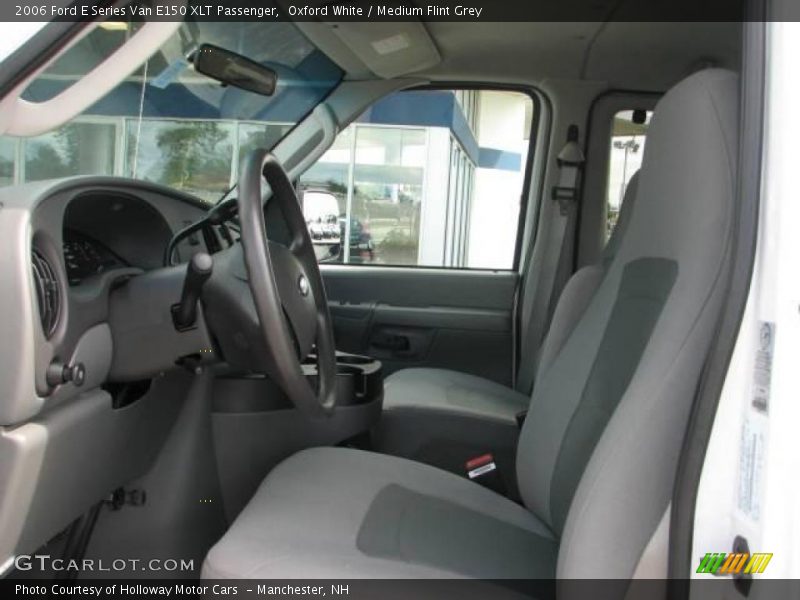 Oxford White / Medium Flint Grey 2006 Ford E Series Van E150 XLT Passenger