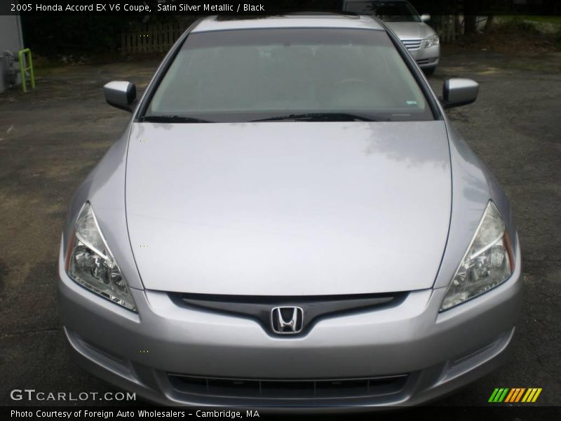 Satin Silver Metallic / Black 2005 Honda Accord EX V6 Coupe