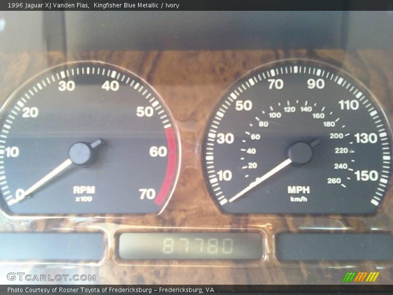 Kingfisher Blue Metallic / Ivory 1996 Jaguar XJ Vanden Plas