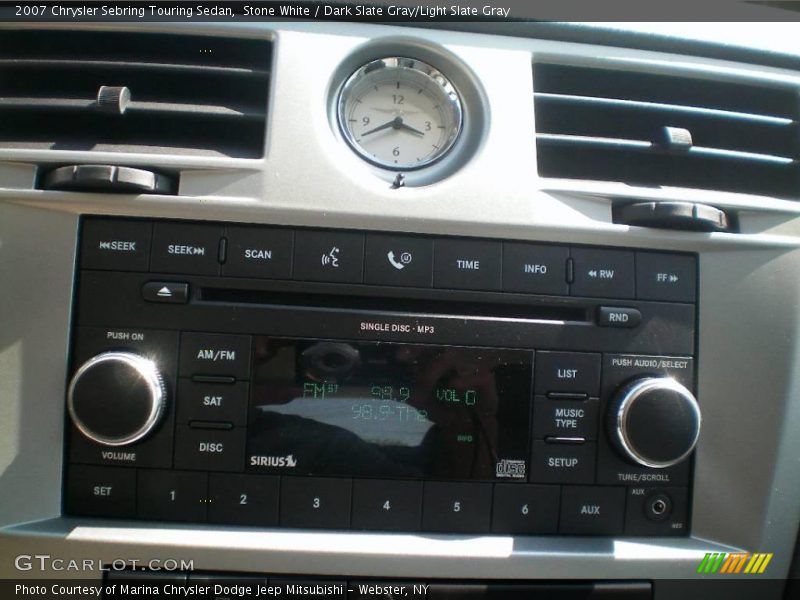 Stone White / Dark Slate Gray/Light Slate Gray 2007 Chrysler Sebring Touring Sedan