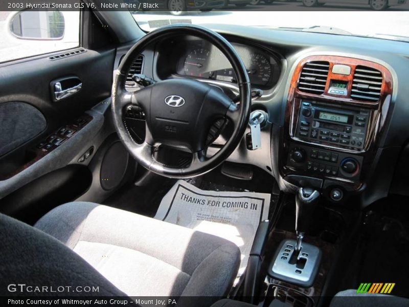 Noble White / Black 2003 Hyundai Sonata GLS V6