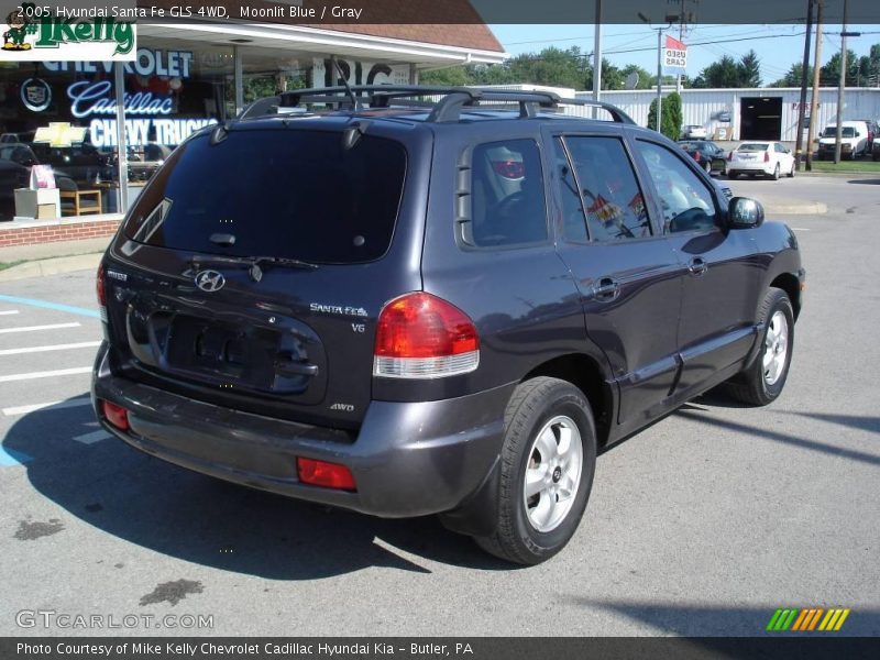 Moonlit Blue / Gray 2005 Hyundai Santa Fe GLS 4WD