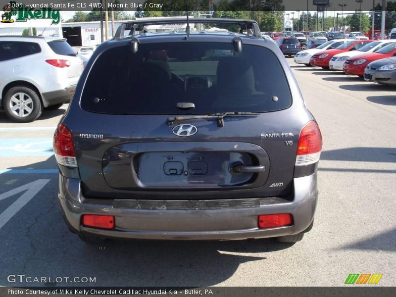 Moonlit Blue / Gray 2005 Hyundai Santa Fe GLS 4WD