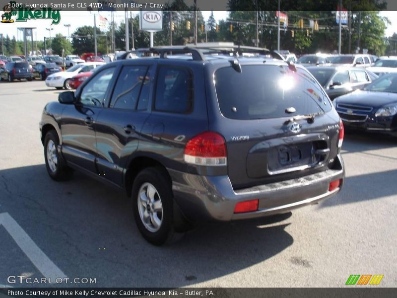 Moonlit Blue / Gray 2005 Hyundai Santa Fe GLS 4WD