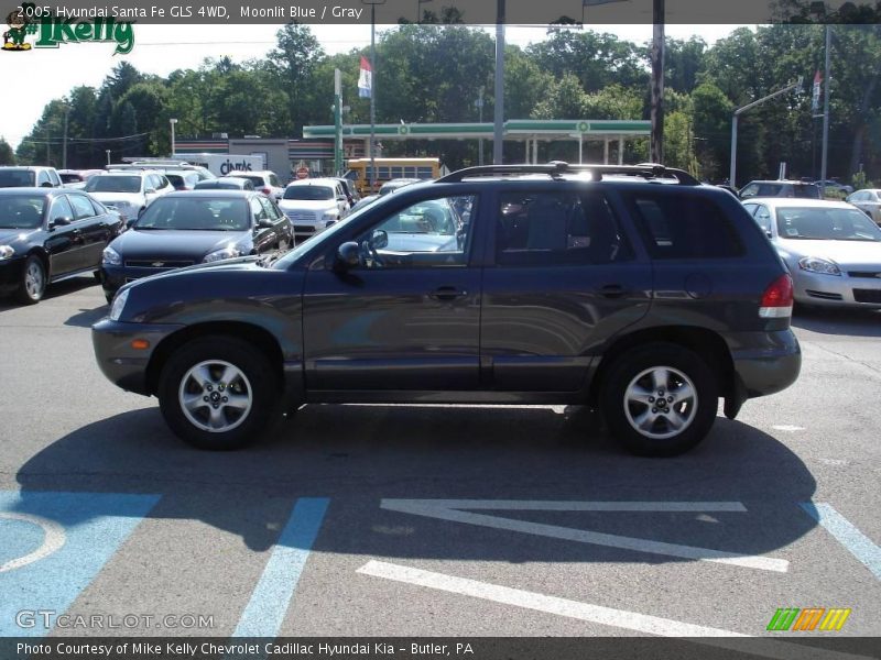 Moonlit Blue / Gray 2005 Hyundai Santa Fe GLS 4WD