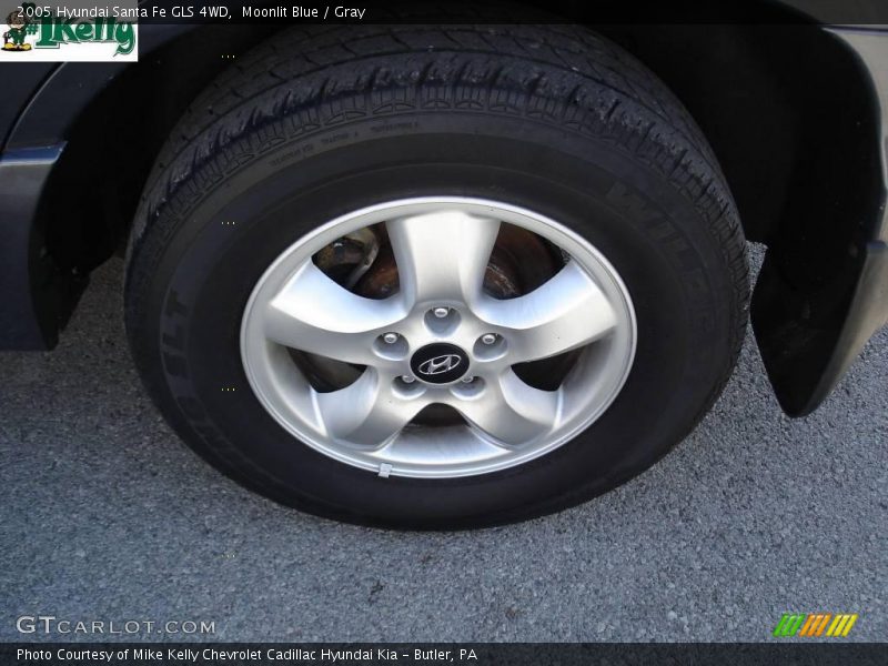 Moonlit Blue / Gray 2005 Hyundai Santa Fe GLS 4WD