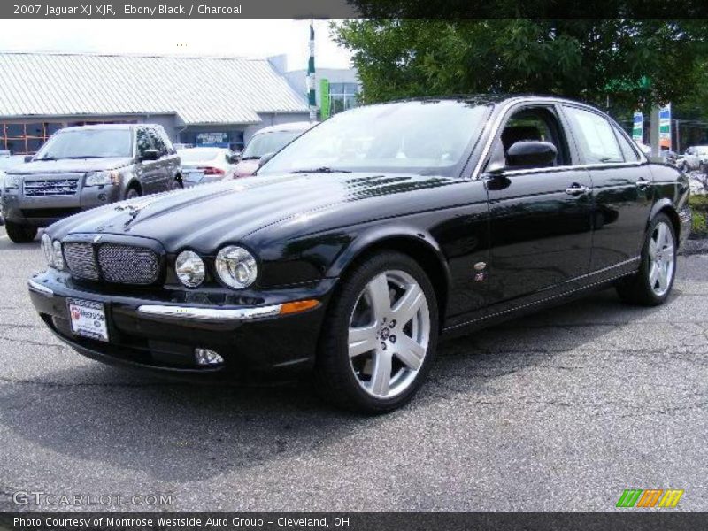 Ebony Black / Charcoal 2007 Jaguar XJ XJR