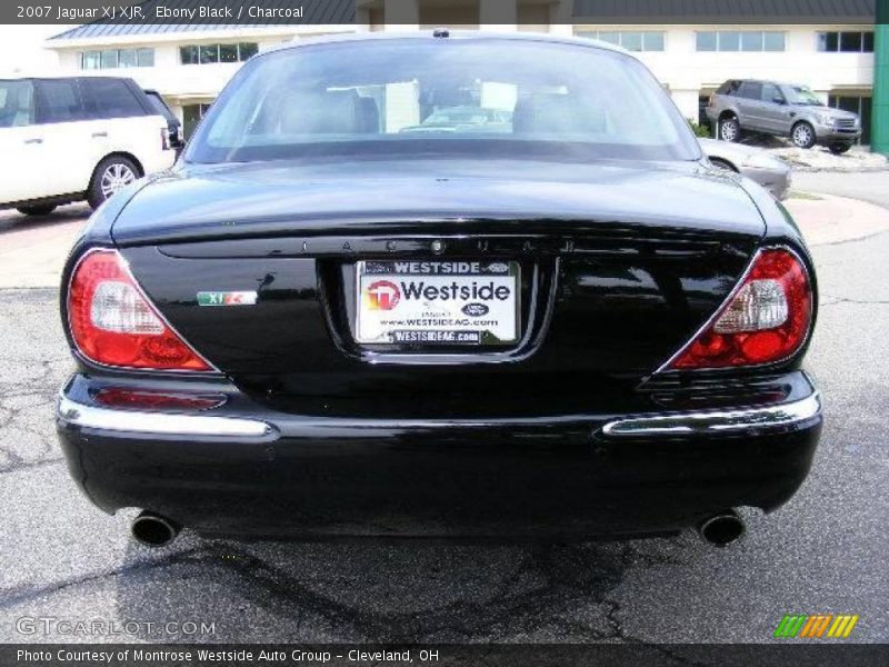 Ebony Black / Charcoal 2007 Jaguar XJ XJR