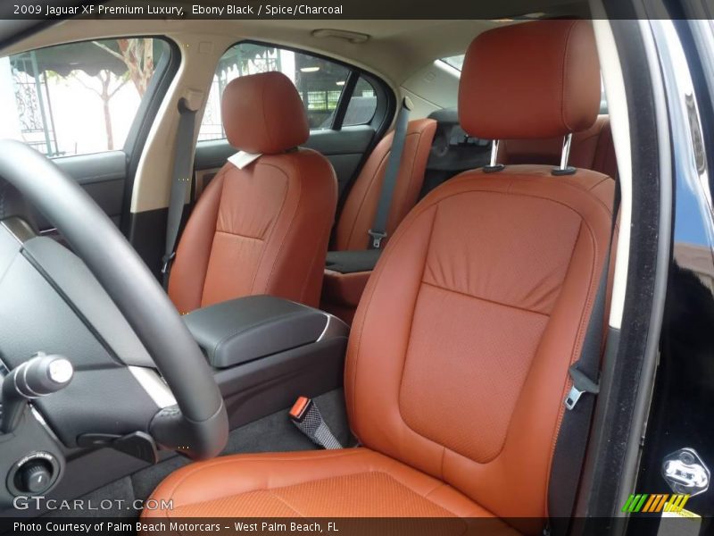 Ebony Black / Spice/Charcoal 2009 Jaguar XF Premium Luxury