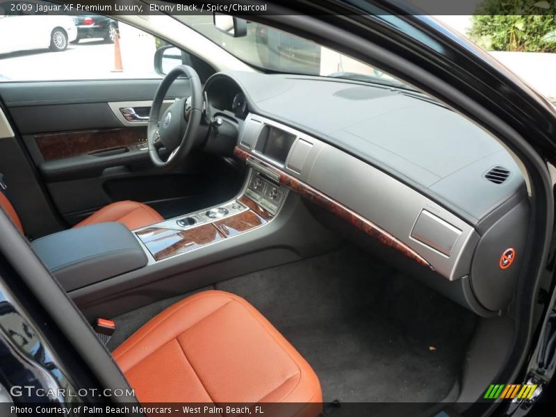 Ebony Black / Spice/Charcoal 2009 Jaguar XF Premium Luxury