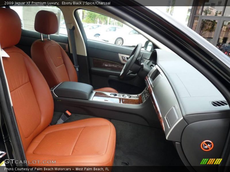 Ebony Black / Spice/Charcoal 2009 Jaguar XF Premium Luxury