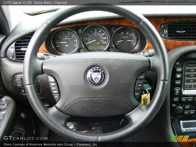 Ebony Black / Charcoal 2007 Jaguar XJ XJR