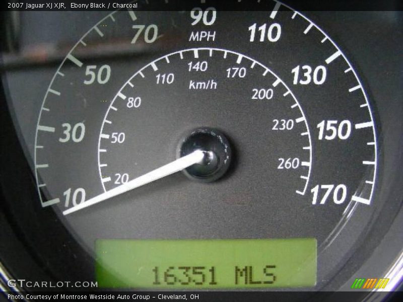 Ebony Black / Charcoal 2007 Jaguar XJ XJR