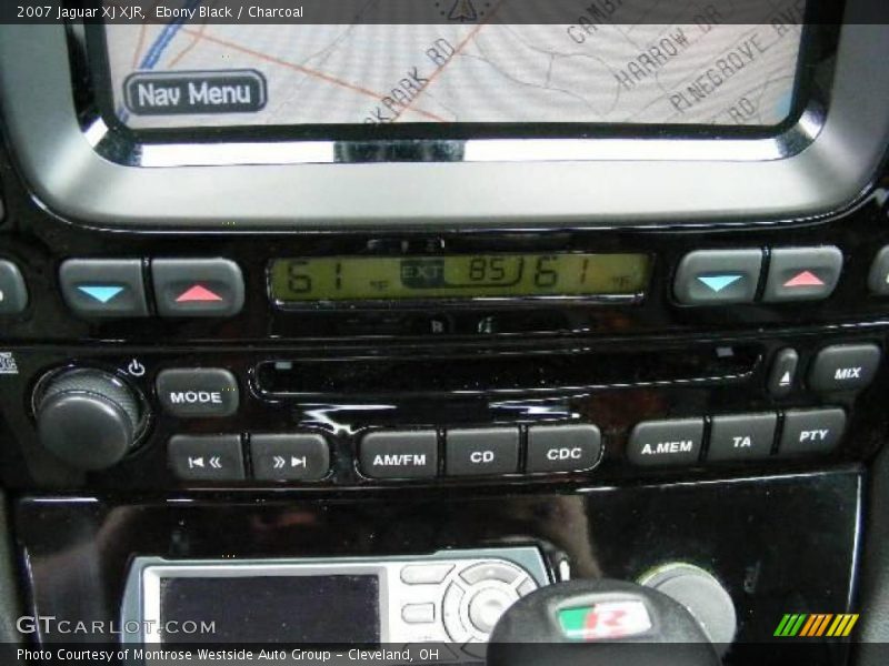 Ebony Black / Charcoal 2007 Jaguar XJ XJR