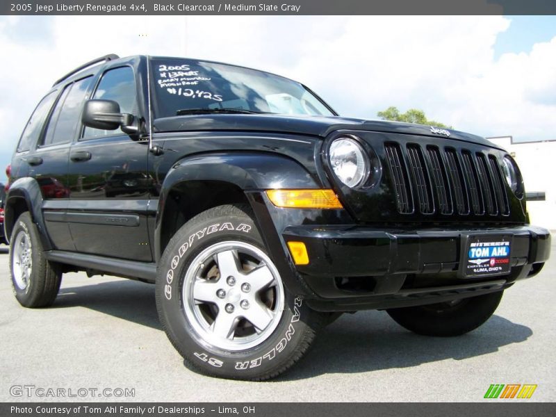 Black Clearcoat / Medium Slate Gray 2005 Jeep Liberty Renegade 4x4