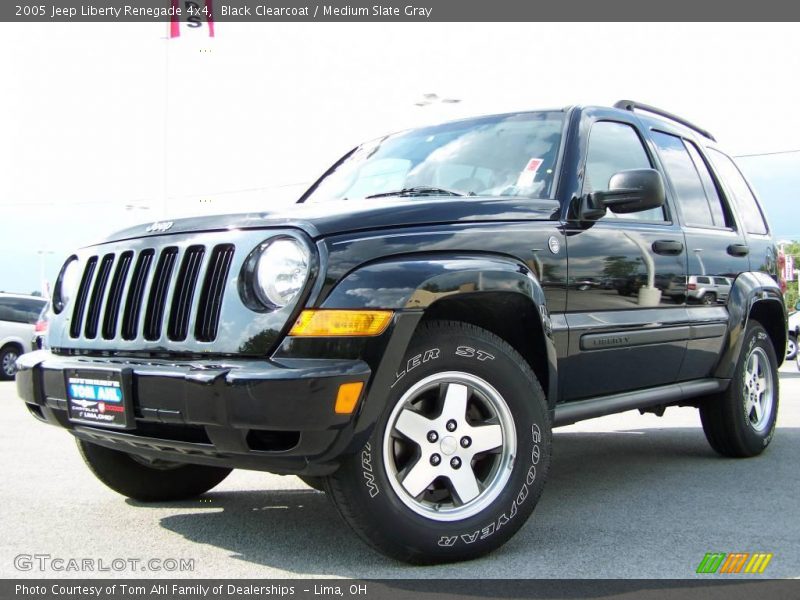 Black Clearcoat / Medium Slate Gray 2005 Jeep Liberty Renegade 4x4
