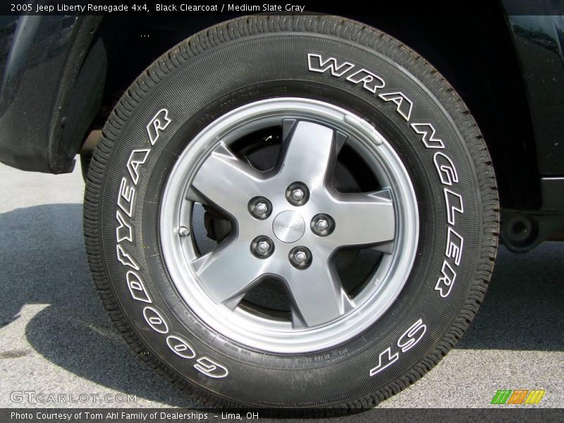 Black Clearcoat / Medium Slate Gray 2005 Jeep Liberty Renegade 4x4