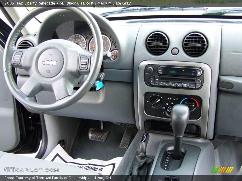 Black Clearcoat / Medium Slate Gray 2005 Jeep Liberty Renegade 4x4
