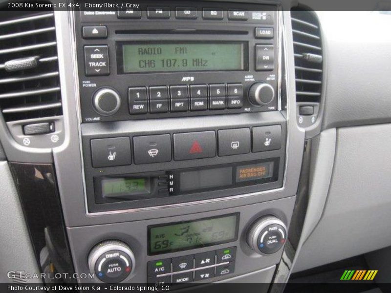 Ebony Black / Gray 2008 Kia Sorento EX 4x4