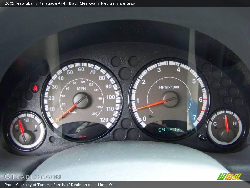 Black Clearcoat / Medium Slate Gray 2005 Jeep Liberty Renegade 4x4