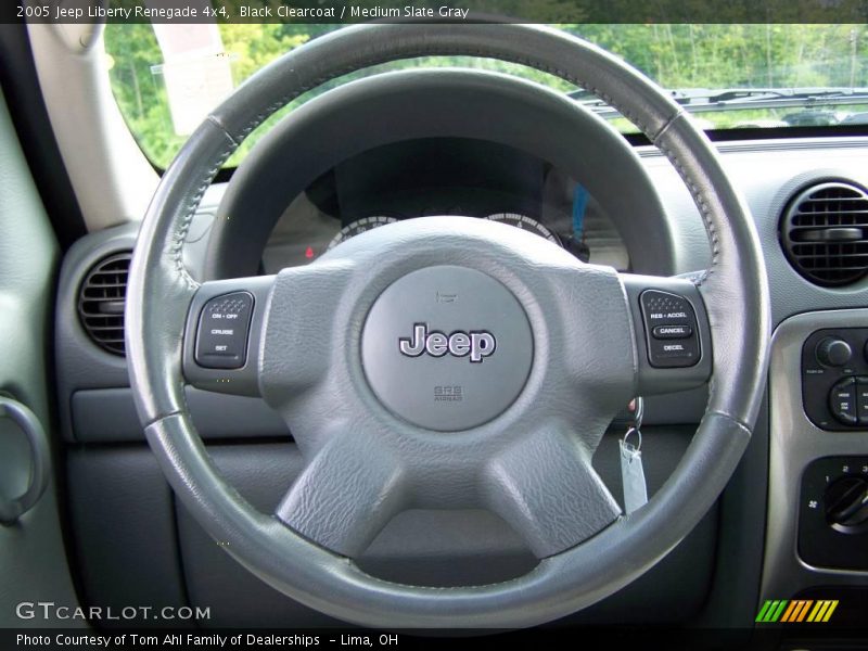 Black Clearcoat / Medium Slate Gray 2005 Jeep Liberty Renegade 4x4