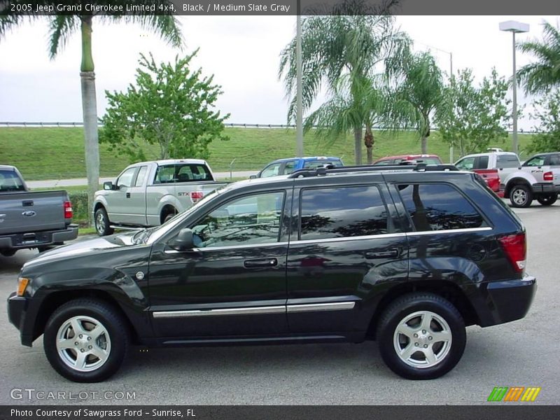 Black / Medium Slate Gray 2005 Jeep Grand Cherokee Limited 4x4