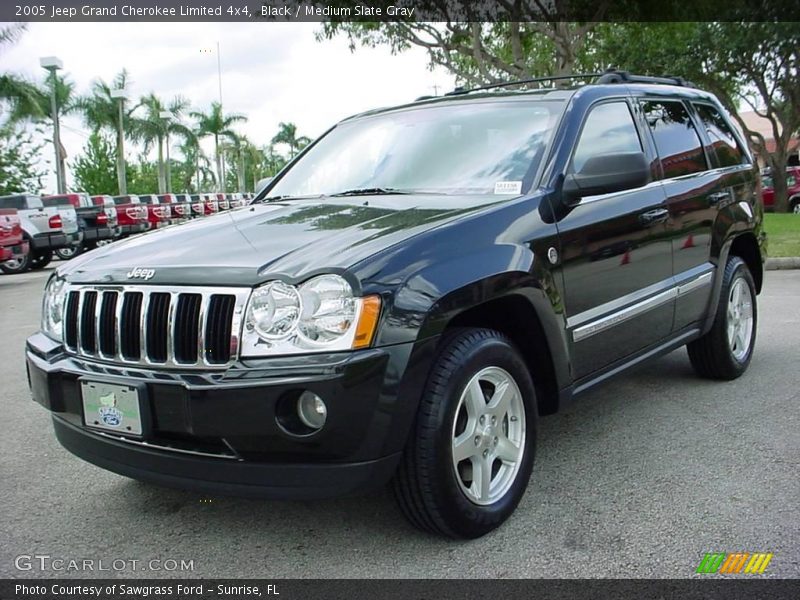 Black / Medium Slate Gray 2005 Jeep Grand Cherokee Limited 4x4