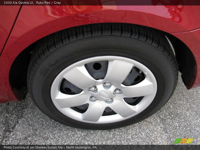 Ruby Red / Gray 2009 Kia Optima LX