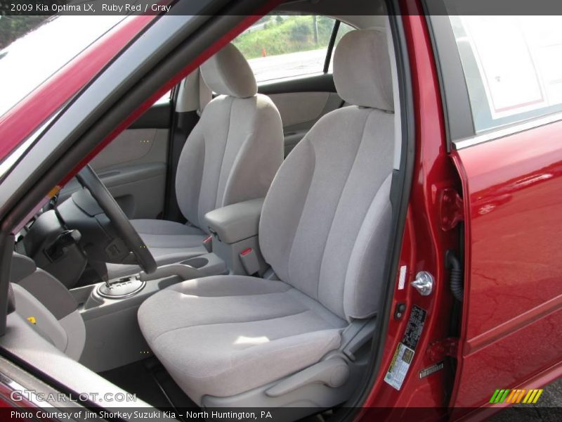 Ruby Red / Gray 2009 Kia Optima LX