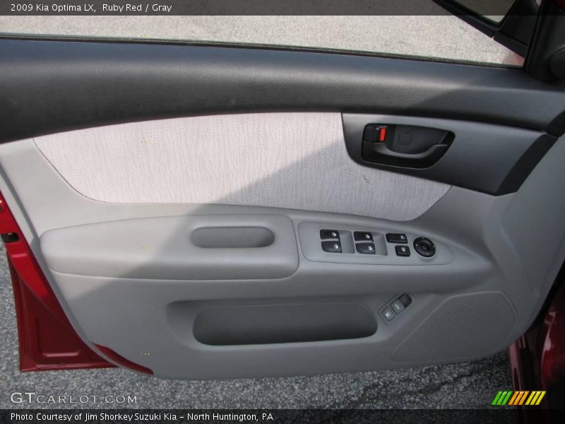 Ruby Red / Gray 2009 Kia Optima LX