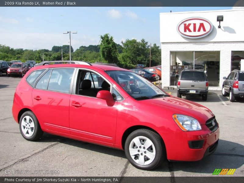 Molten Red / Black 2009 Kia Rondo LX