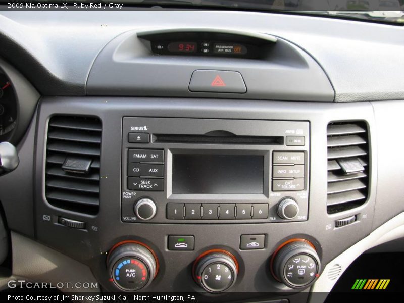 Ruby Red / Gray 2009 Kia Optima LX