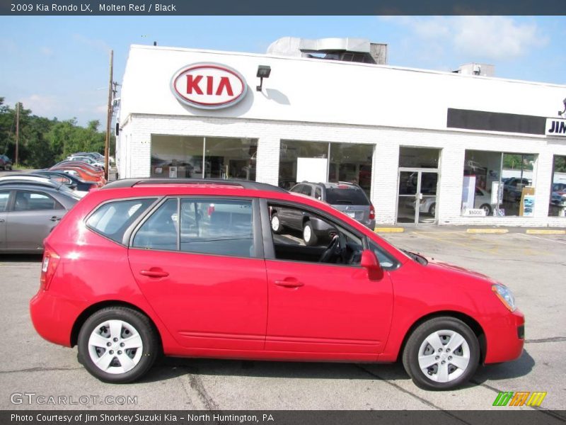Molten Red / Black 2009 Kia Rondo LX