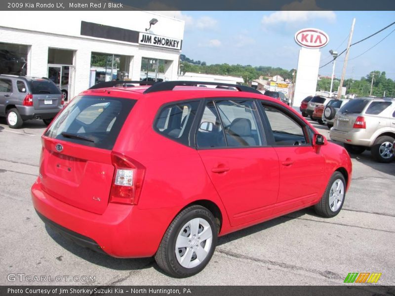 Molten Red / Black 2009 Kia Rondo LX