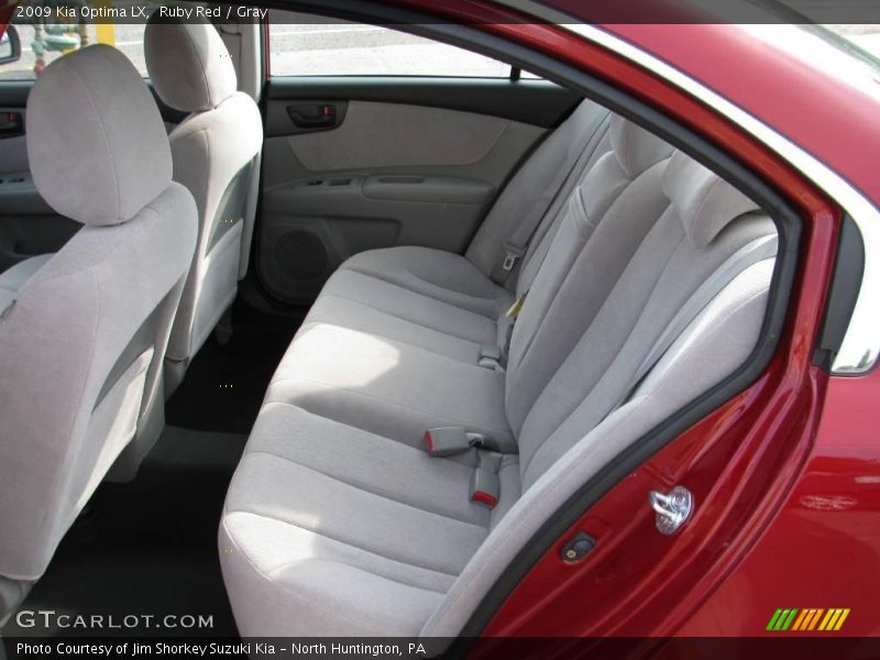 Ruby Red / Gray 2009 Kia Optima LX