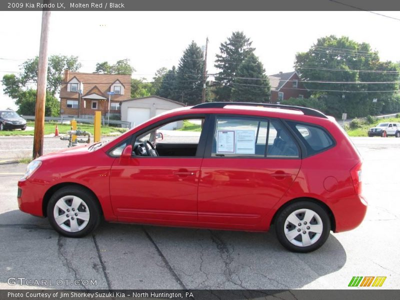 Molten Red / Black 2009 Kia Rondo LX