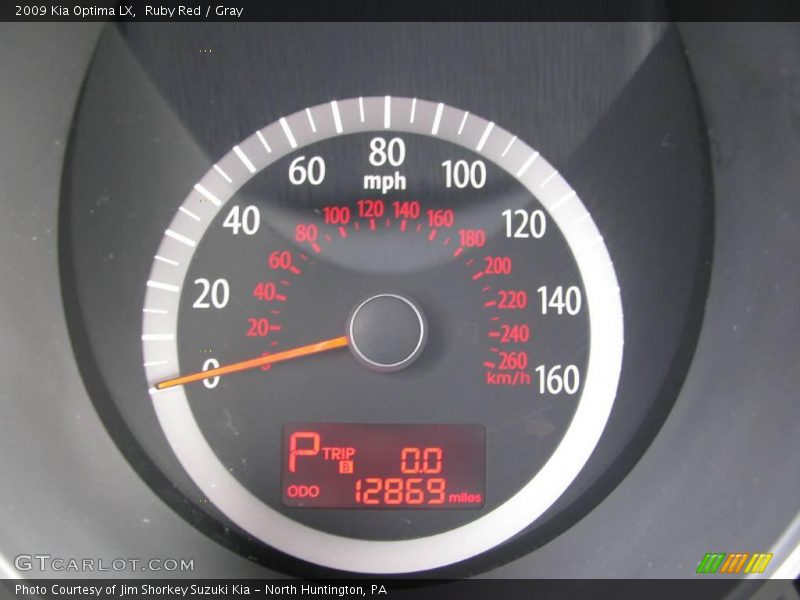 Ruby Red / Gray 2009 Kia Optima LX