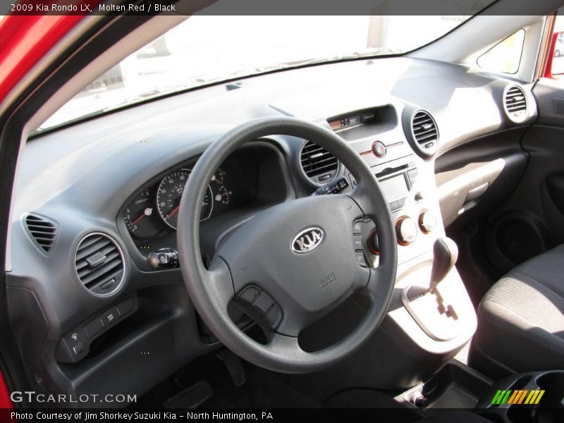 Molten Red / Black 2009 Kia Rondo LX