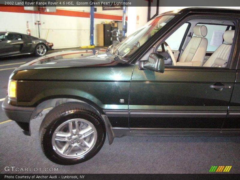Epsom Green Pearl / Lightstone 2002 Land Rover Range Rover 4.6 HSE