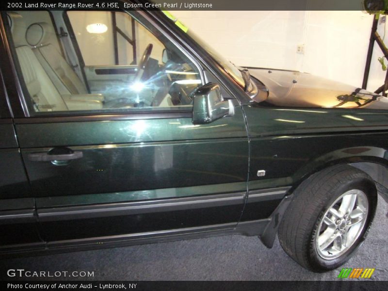 Epsom Green Pearl / Lightstone 2002 Land Rover Range Rover 4.6 HSE