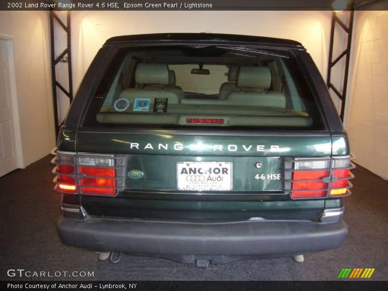 Epsom Green Pearl / Lightstone 2002 Land Rover Range Rover 4.6 HSE