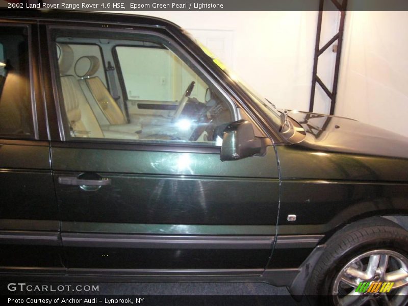 Epsom Green Pearl / Lightstone 2002 Land Rover Range Rover 4.6 HSE