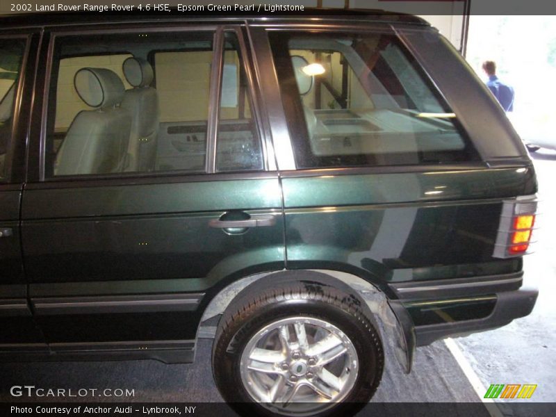 Epsom Green Pearl / Lightstone 2002 Land Rover Range Rover 4.6 HSE